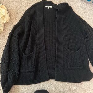Madewell Black Textured Cardigan